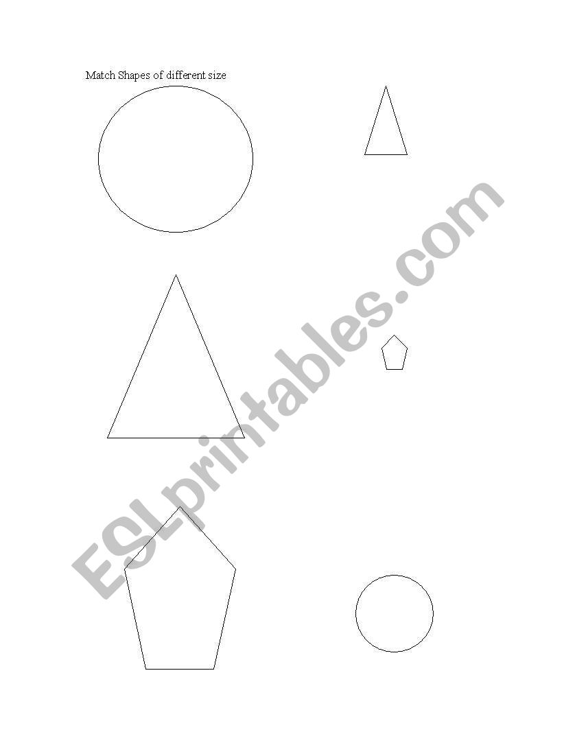 Shape Sizes worksheet