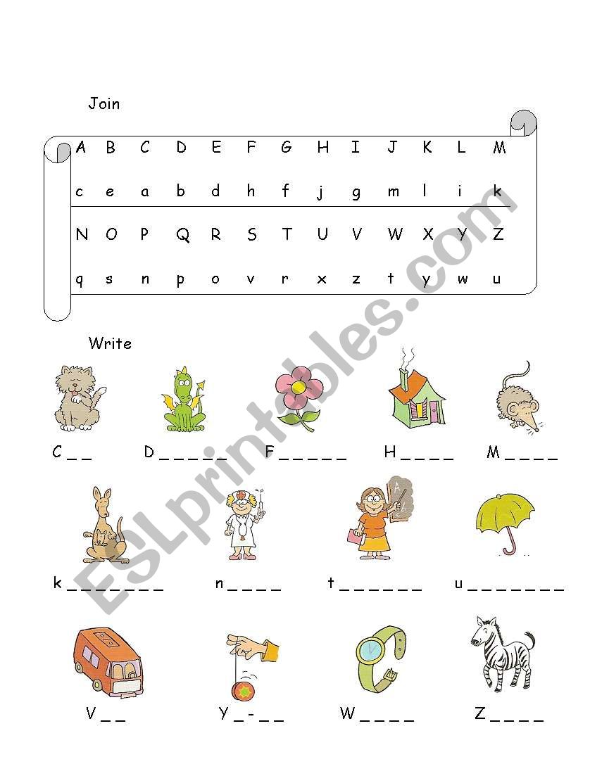 Alphabet Practice worksheet