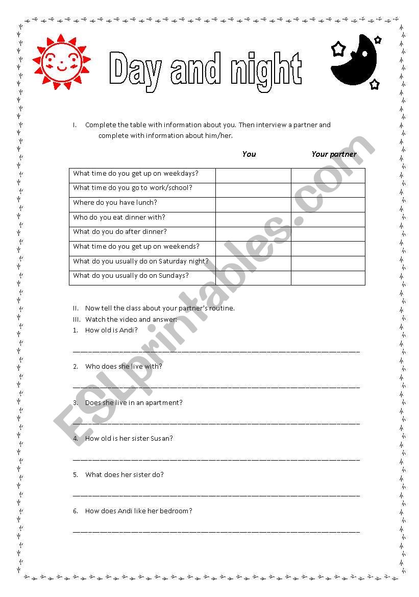 Video based activity to practice simple present (New Interchange Intro)