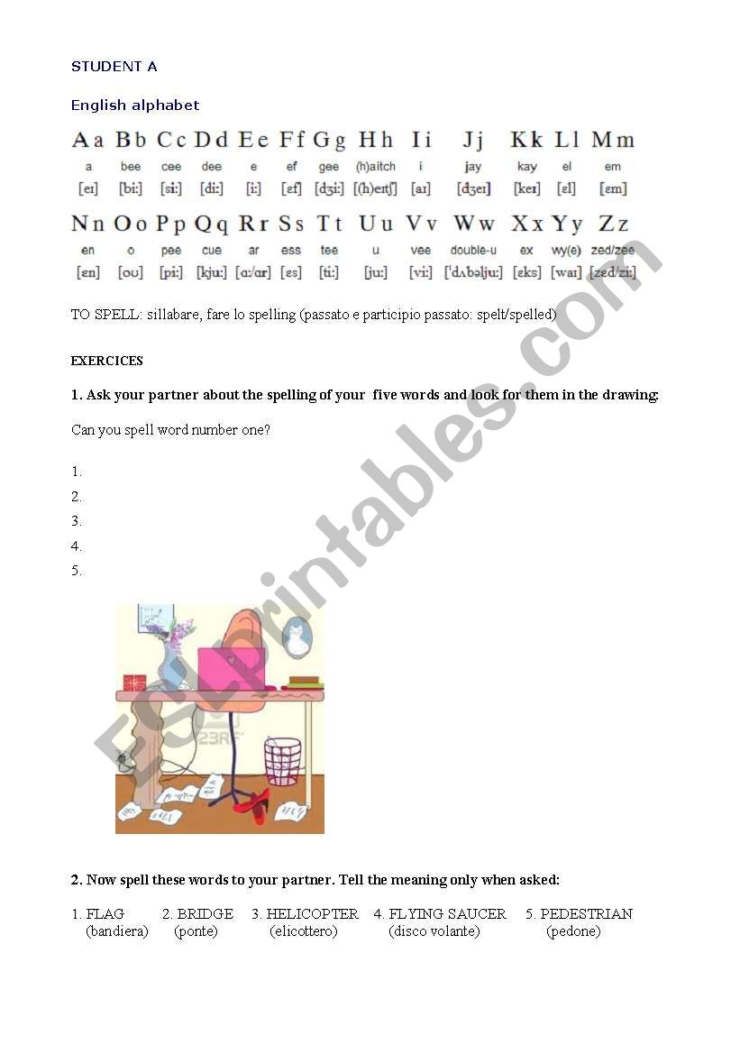 spelling_studentA worksheet