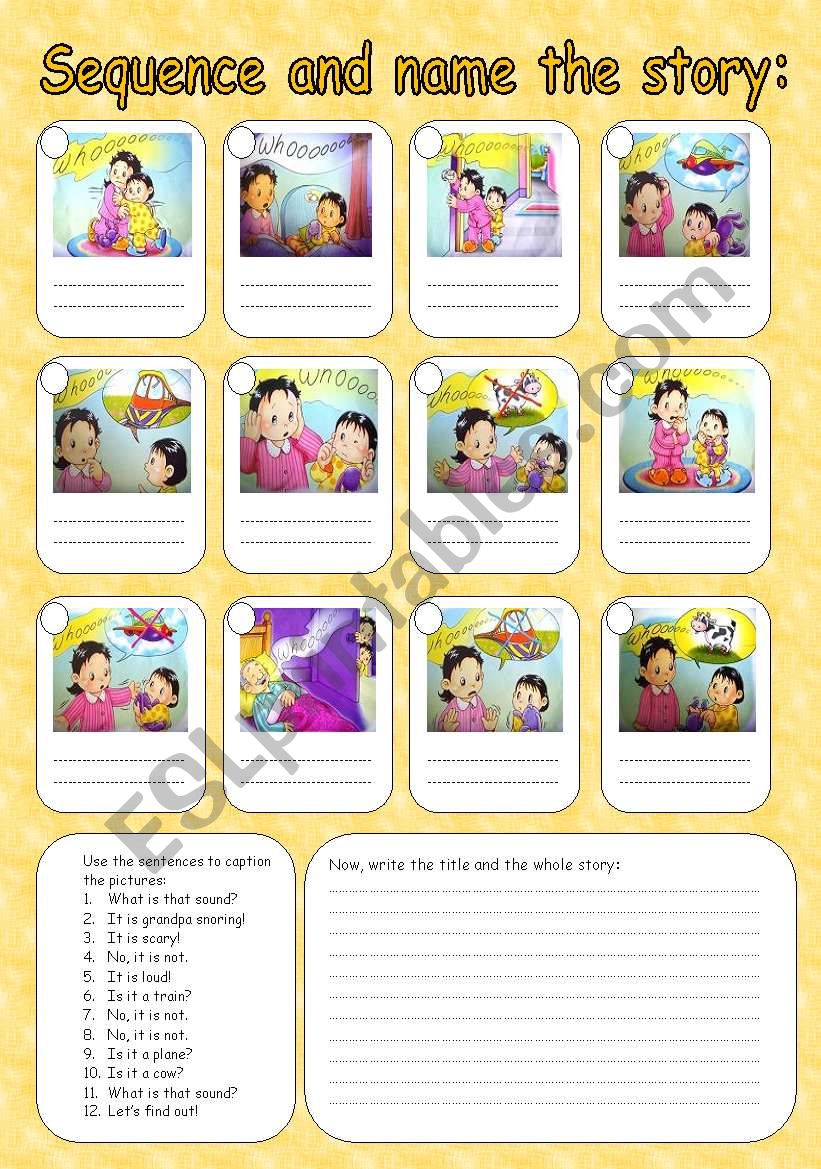 Sequence the story worksheet