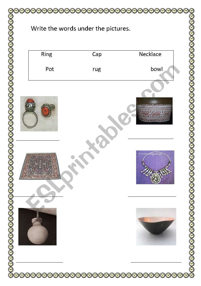 crafts worksheet