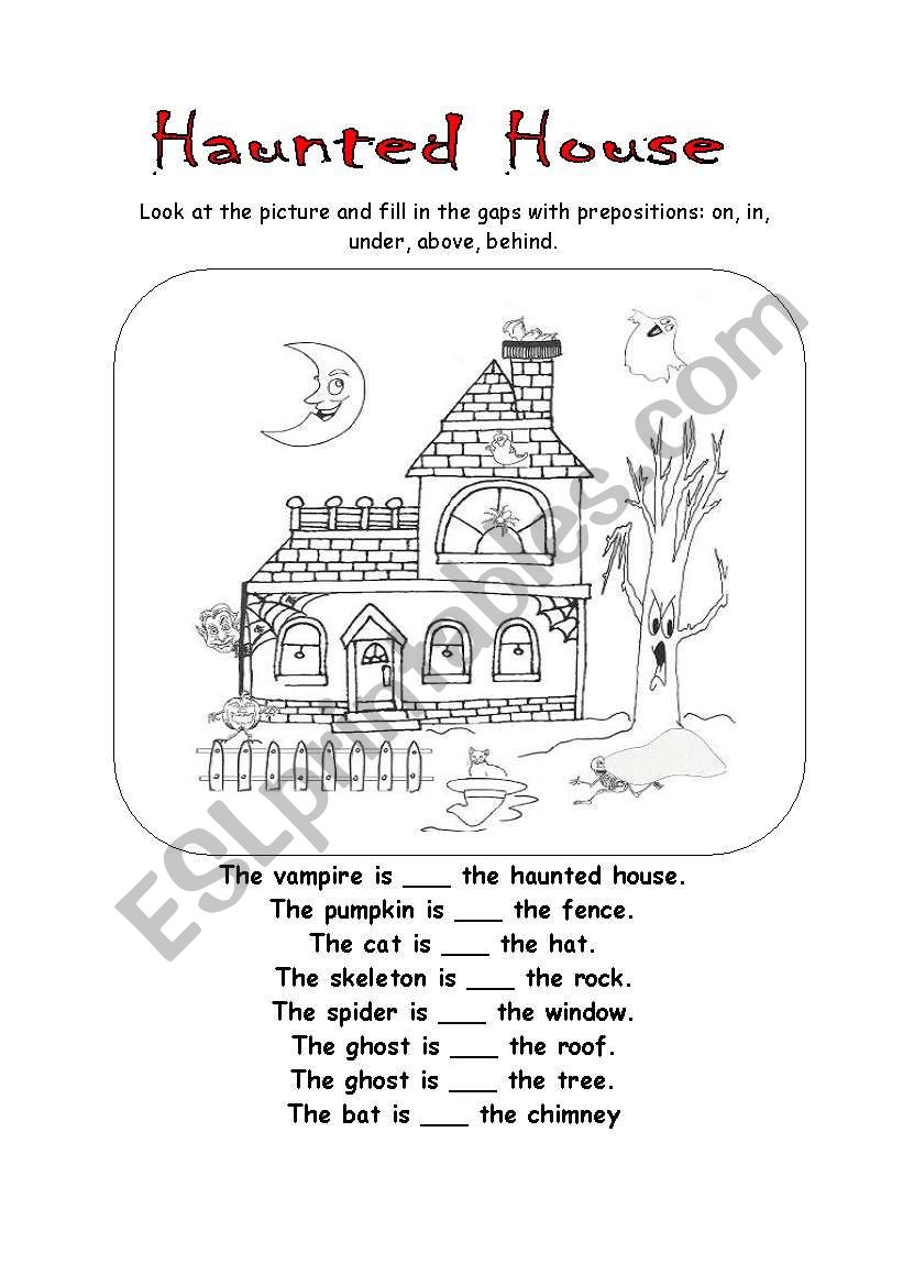 Haunted House worksheet