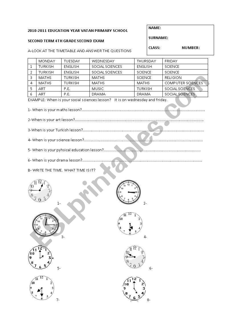 mixed exercise worksheet