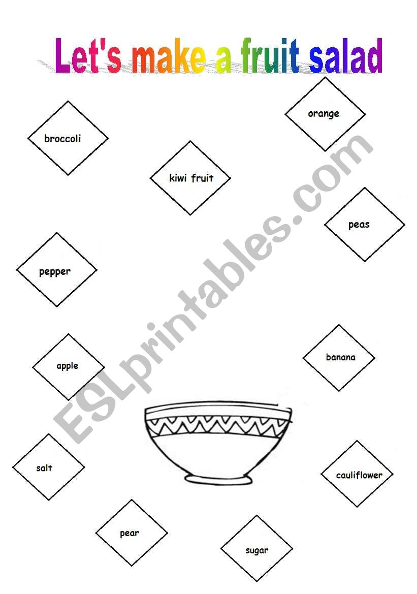 FRUIT SALAD worksheet