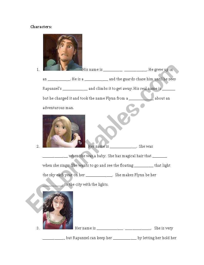 Tangled Worksheet worksheet