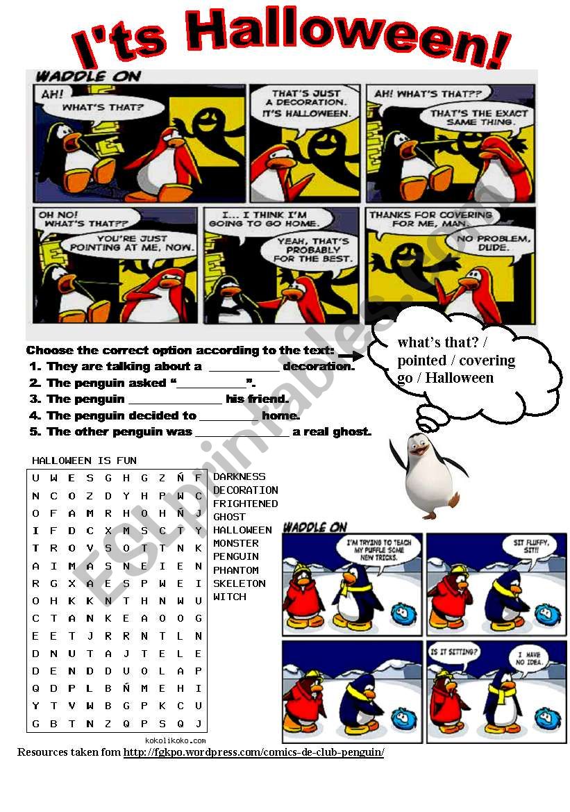 ITÂ´S HALLOWEEN! worksheet