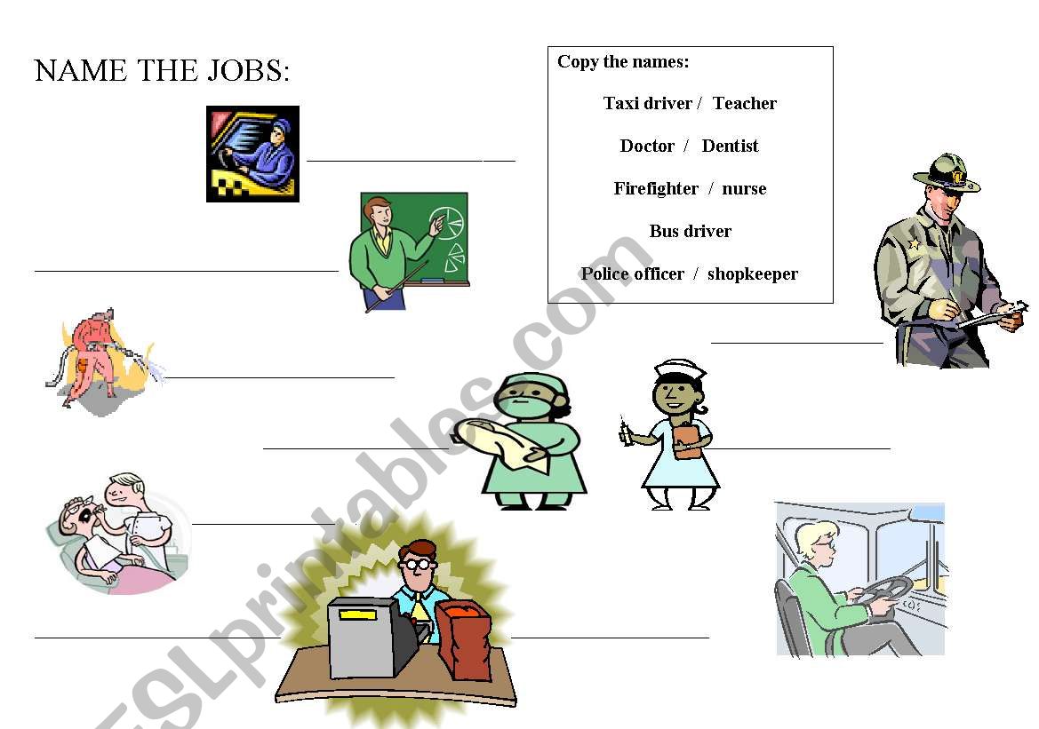 Name the Jobs worksheet