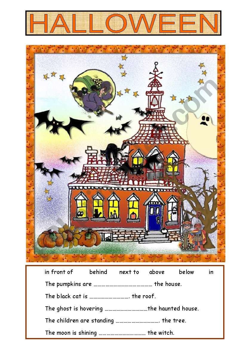 Halloween 2 pages worksheet