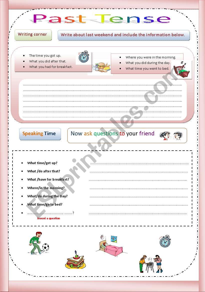 past tense revision worksheet