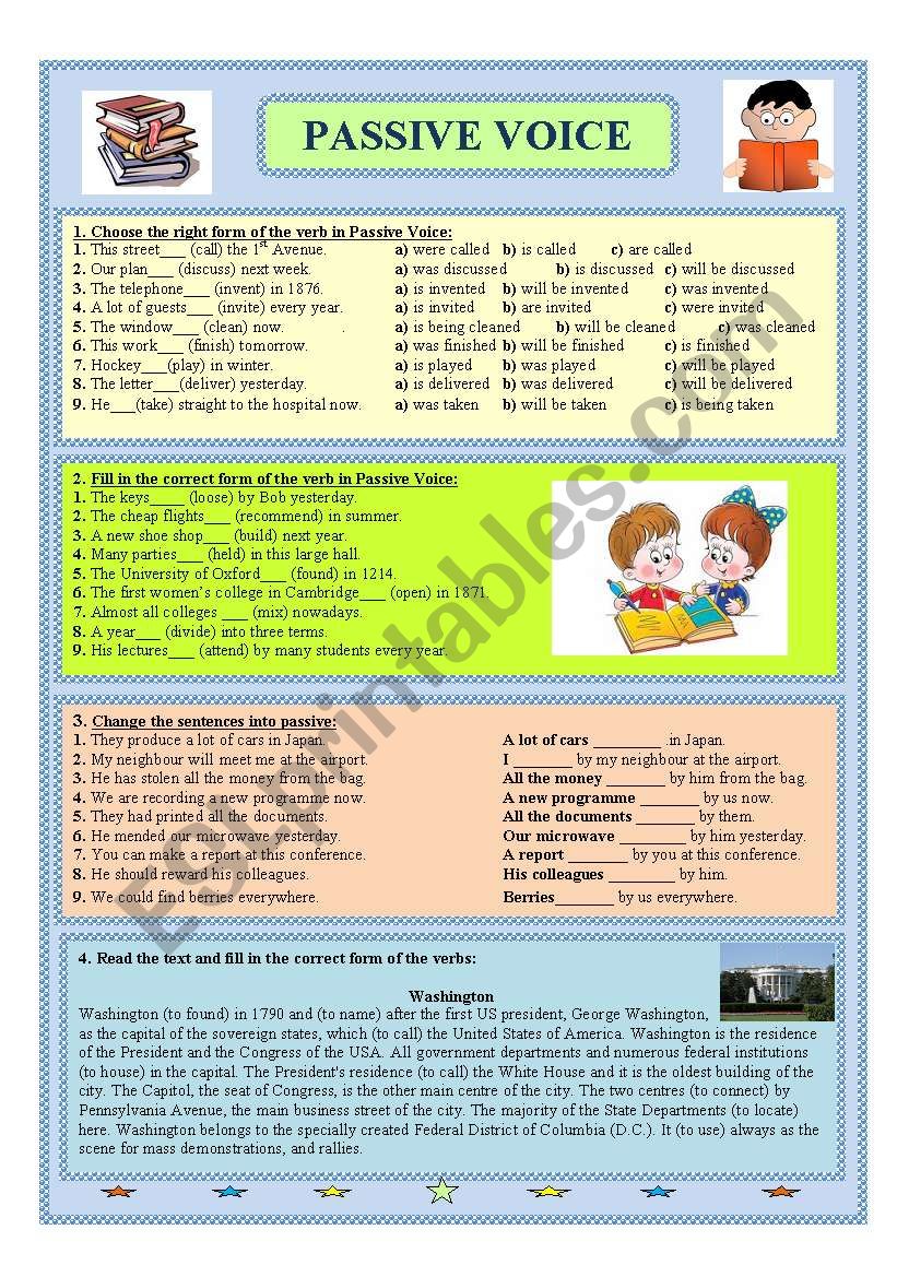 Passive Voice worksheet