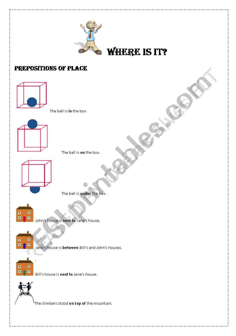 Where is it? | Prepositions of Place - ELT|ESL