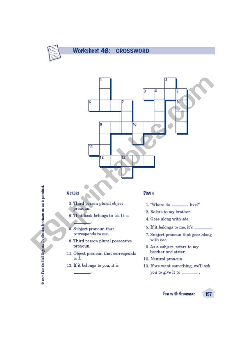 Pronouns worksheet Pronouns worksheet