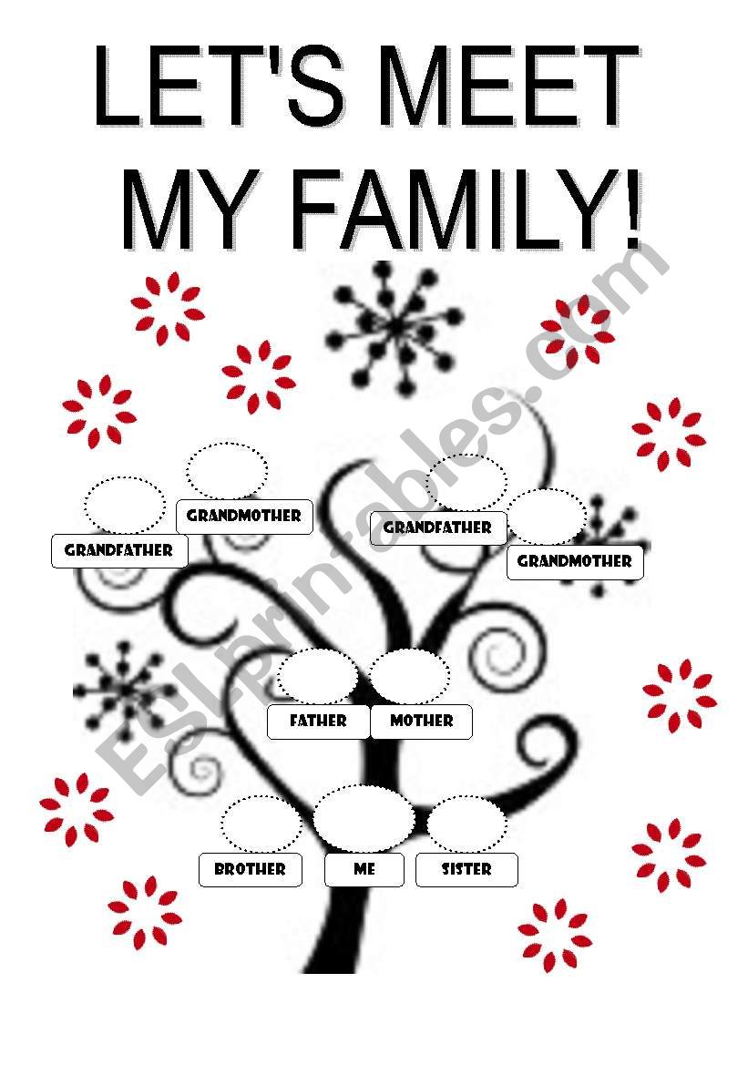 FAMILY TREE Template worksheet