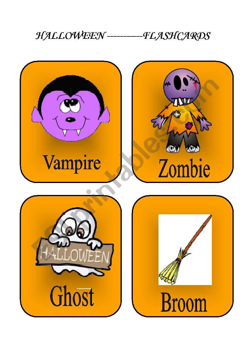 FLASHCARDS-----HALLOWEEN  (PART 2)