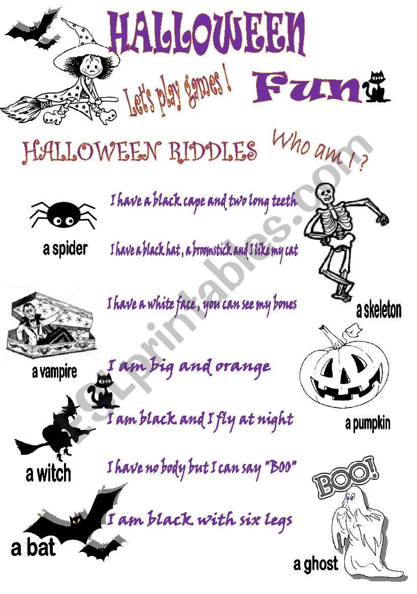 HALLOWEEN FUN worksheet