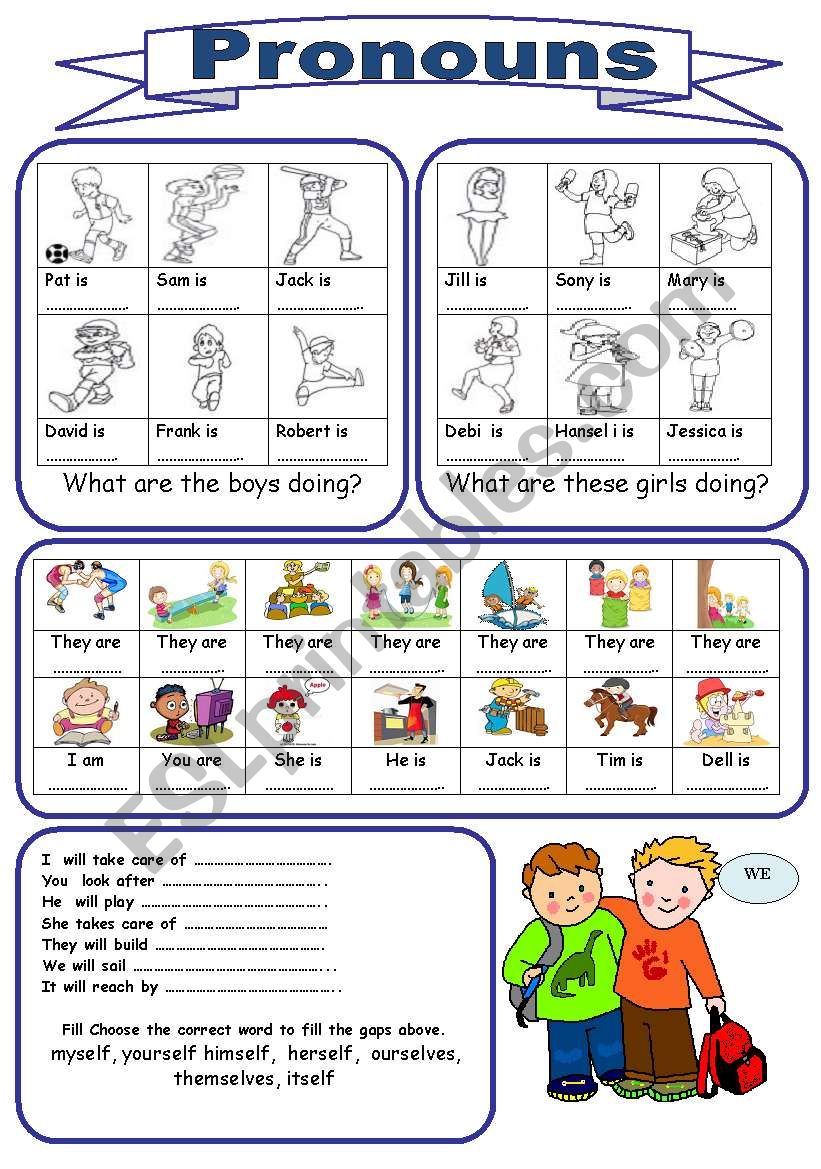 PRONOUNS worksheet