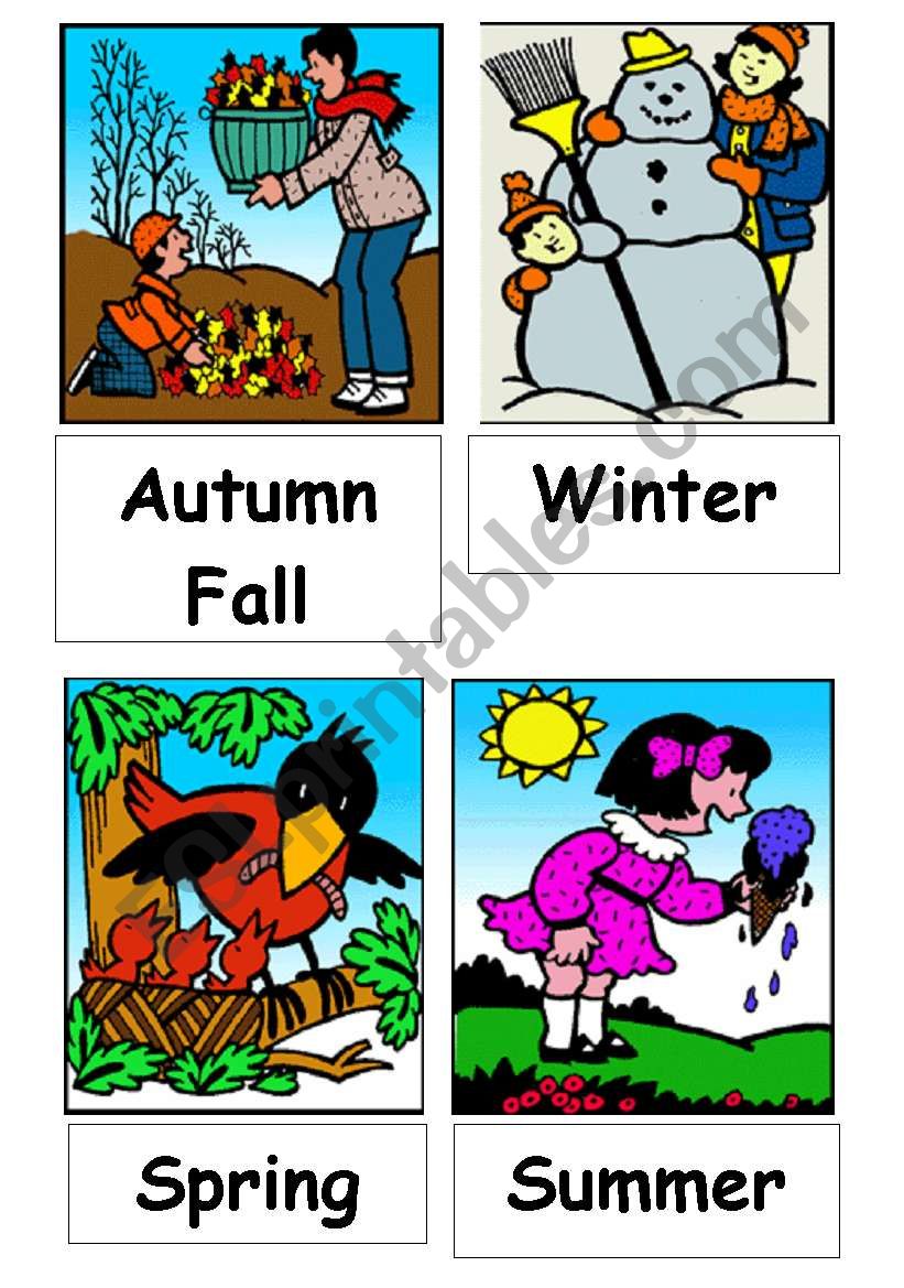 Seasons worksheet