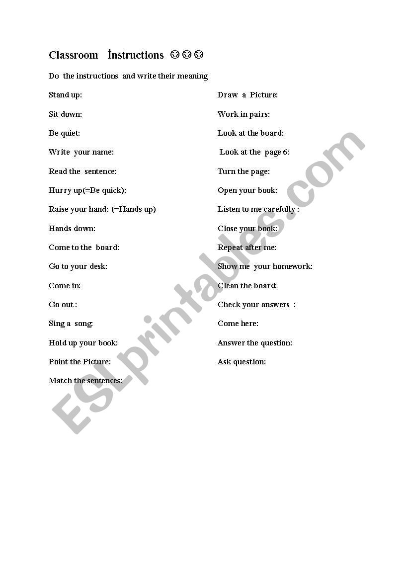 classroom management worksheet