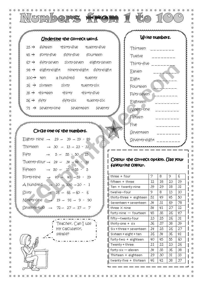 numbers-from-1-to-100-esl-worksheet-by-wwanamar