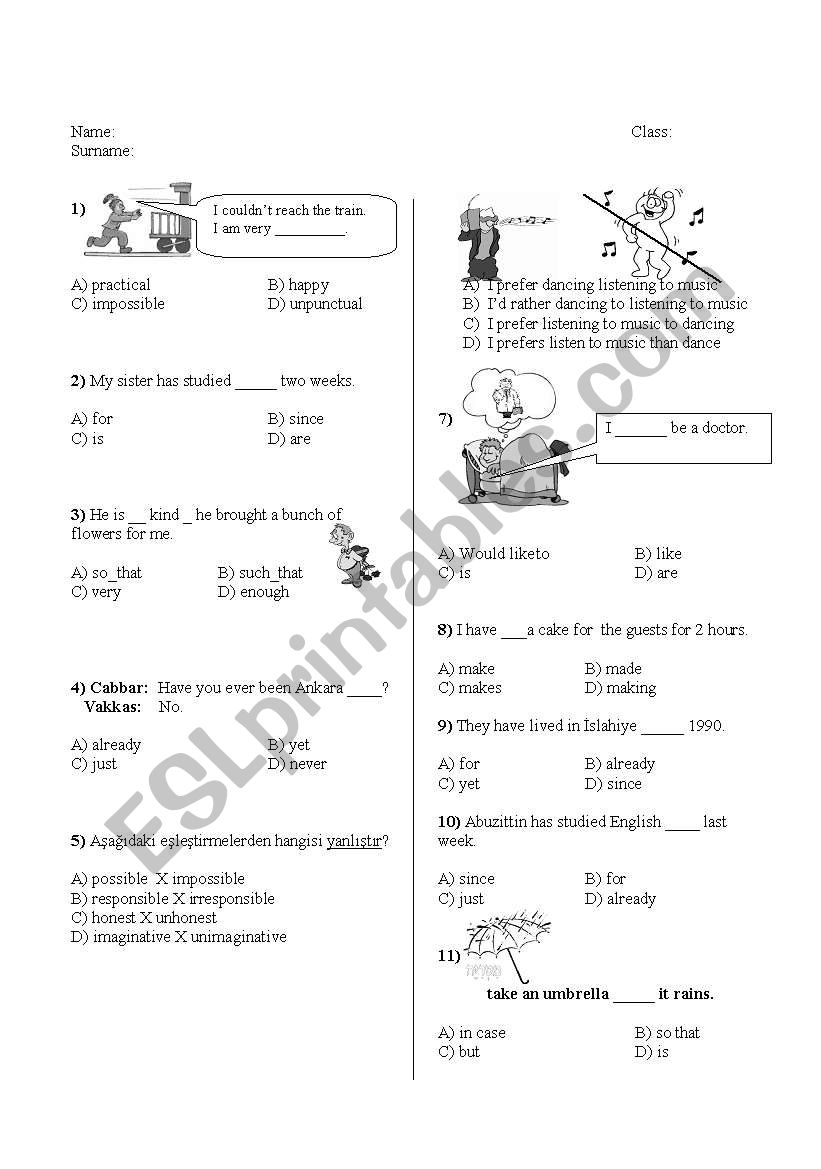 english-worksheets-multiple-choice-test