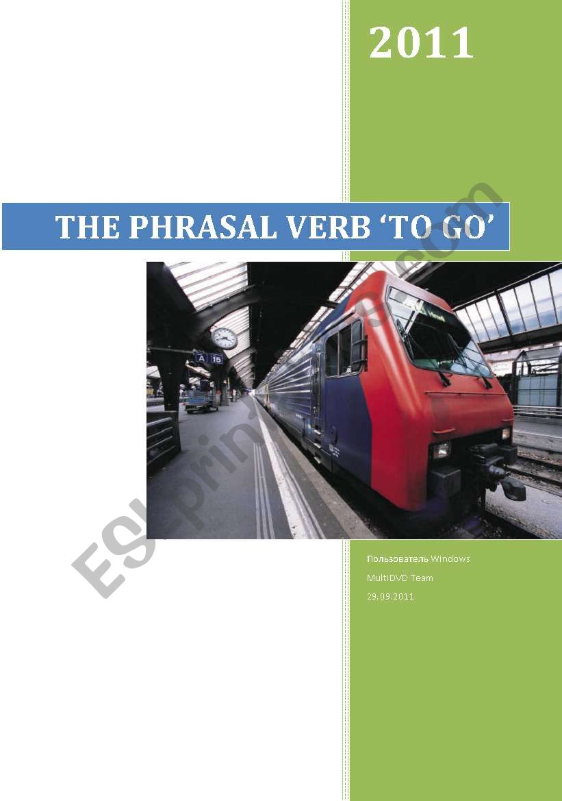 the phrasal verb 