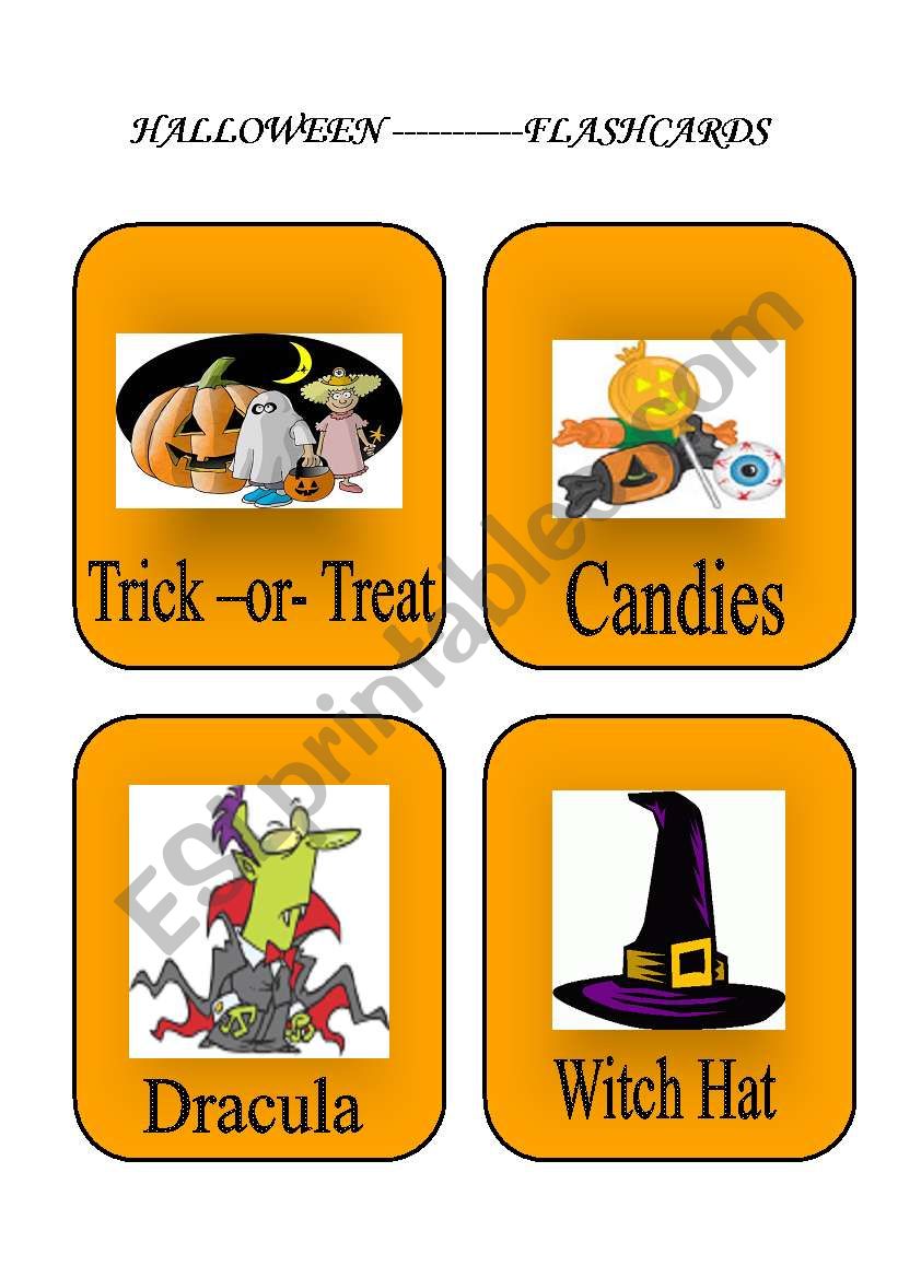 FLASHCARDS----HALLOWEEN (PART 3)