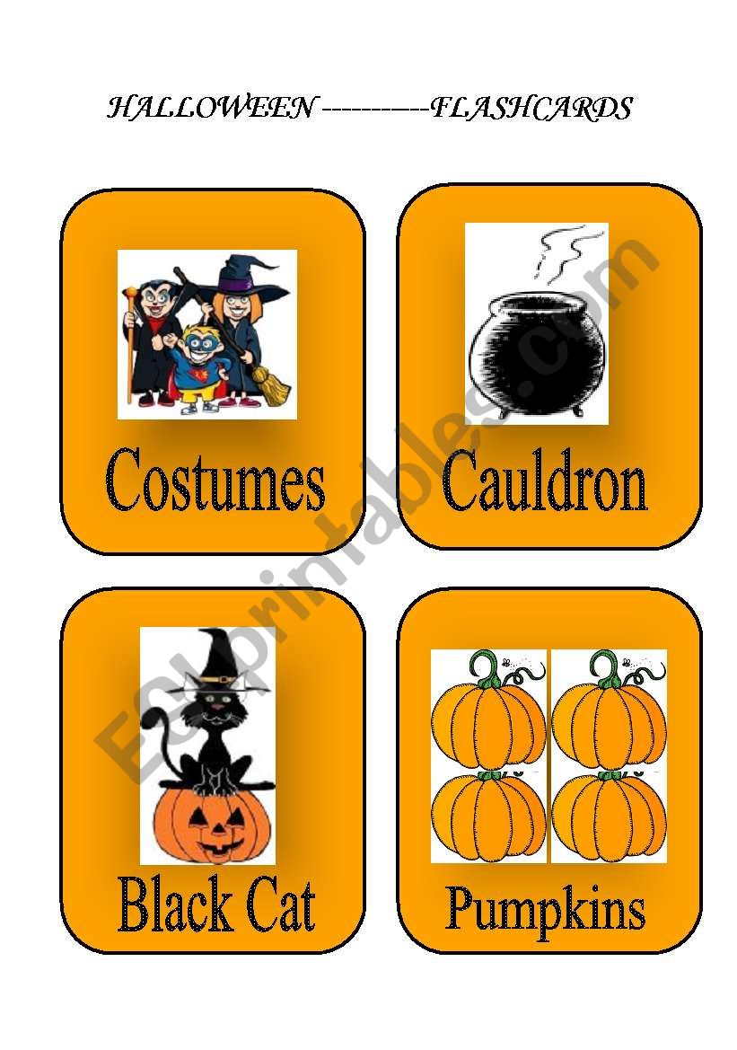 FLASHCARDS------HALLOWEEN (PART 5)