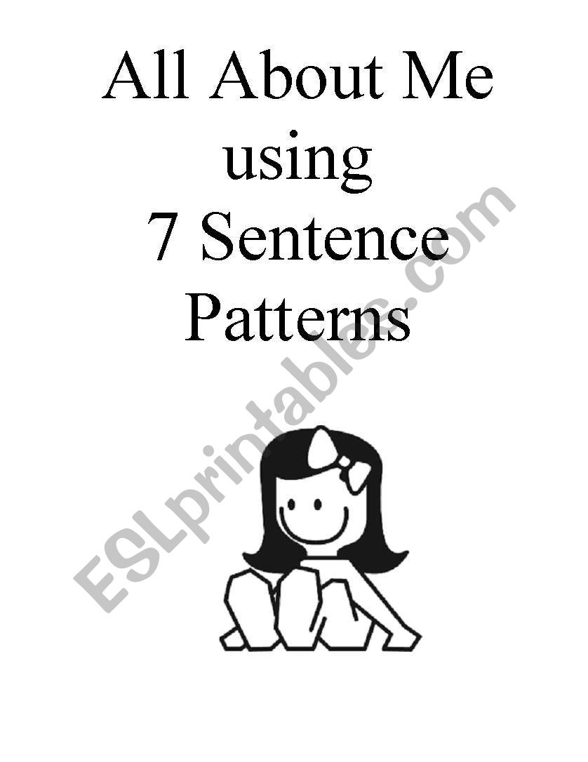 Booklet About Me Using 7 Sentence Patterns (Girl)