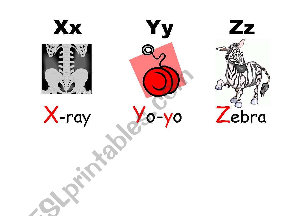 THE ALPHABET 4 worksheet