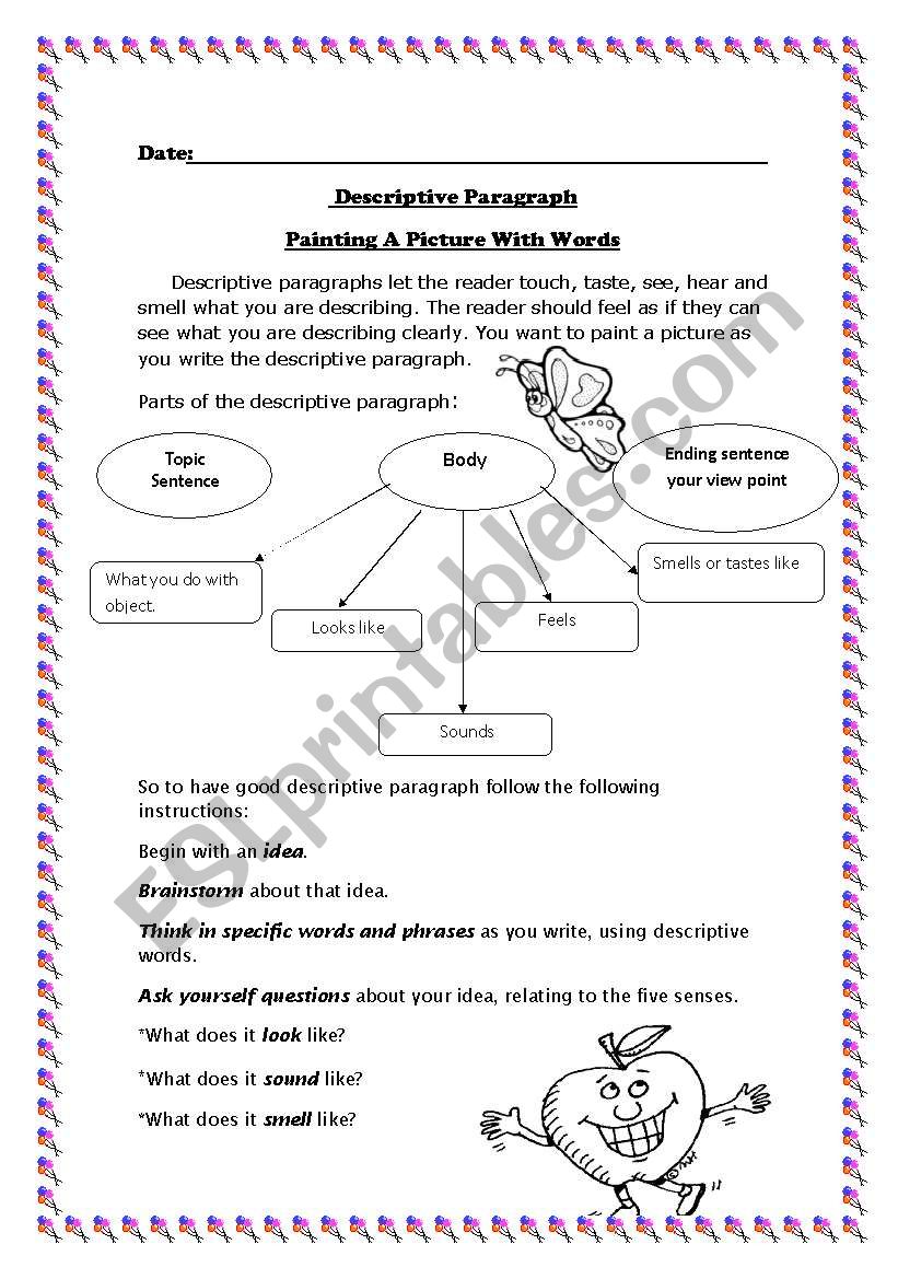 how-to-write-descriptive-paragraph-esl-worksheet-by-samar-23