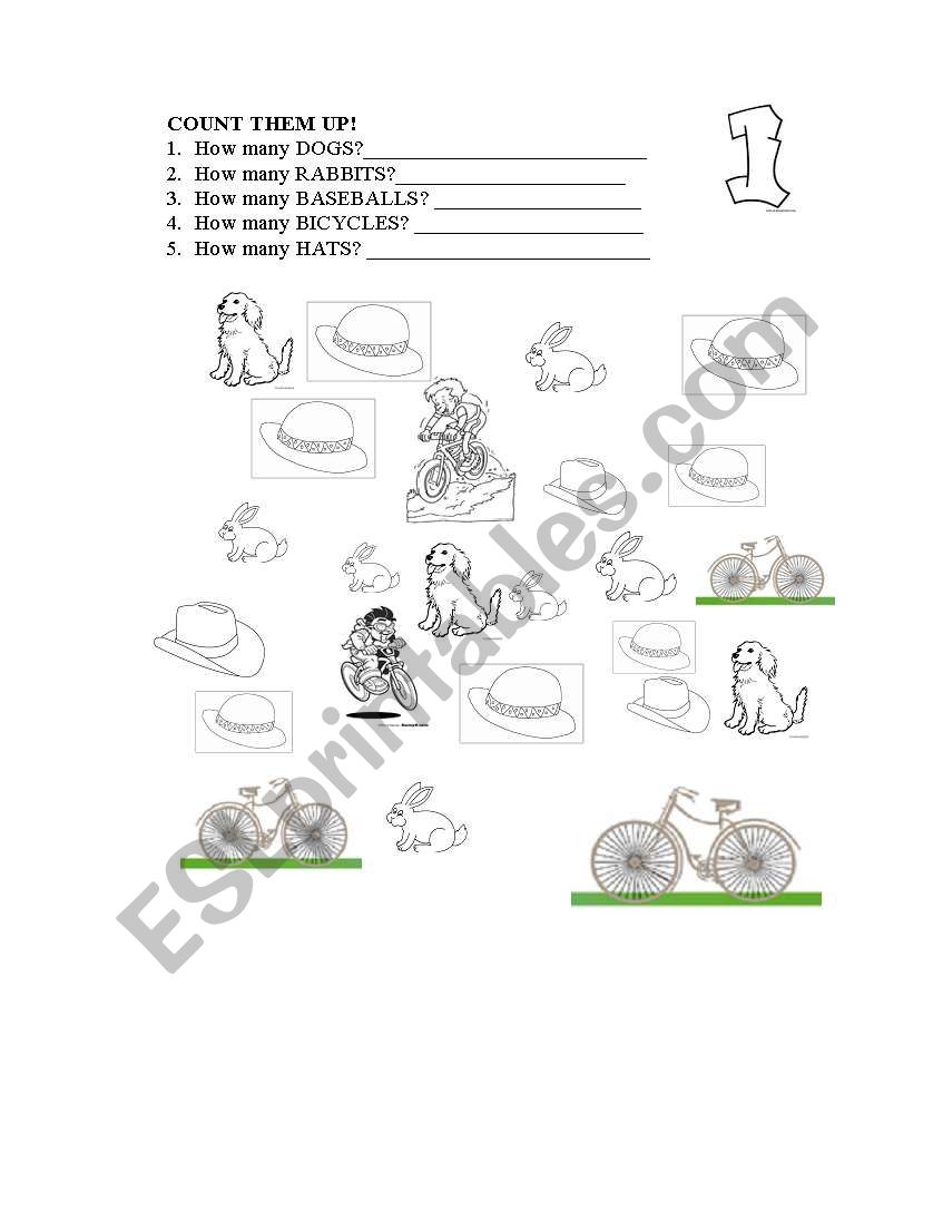 Count them up! worksheet