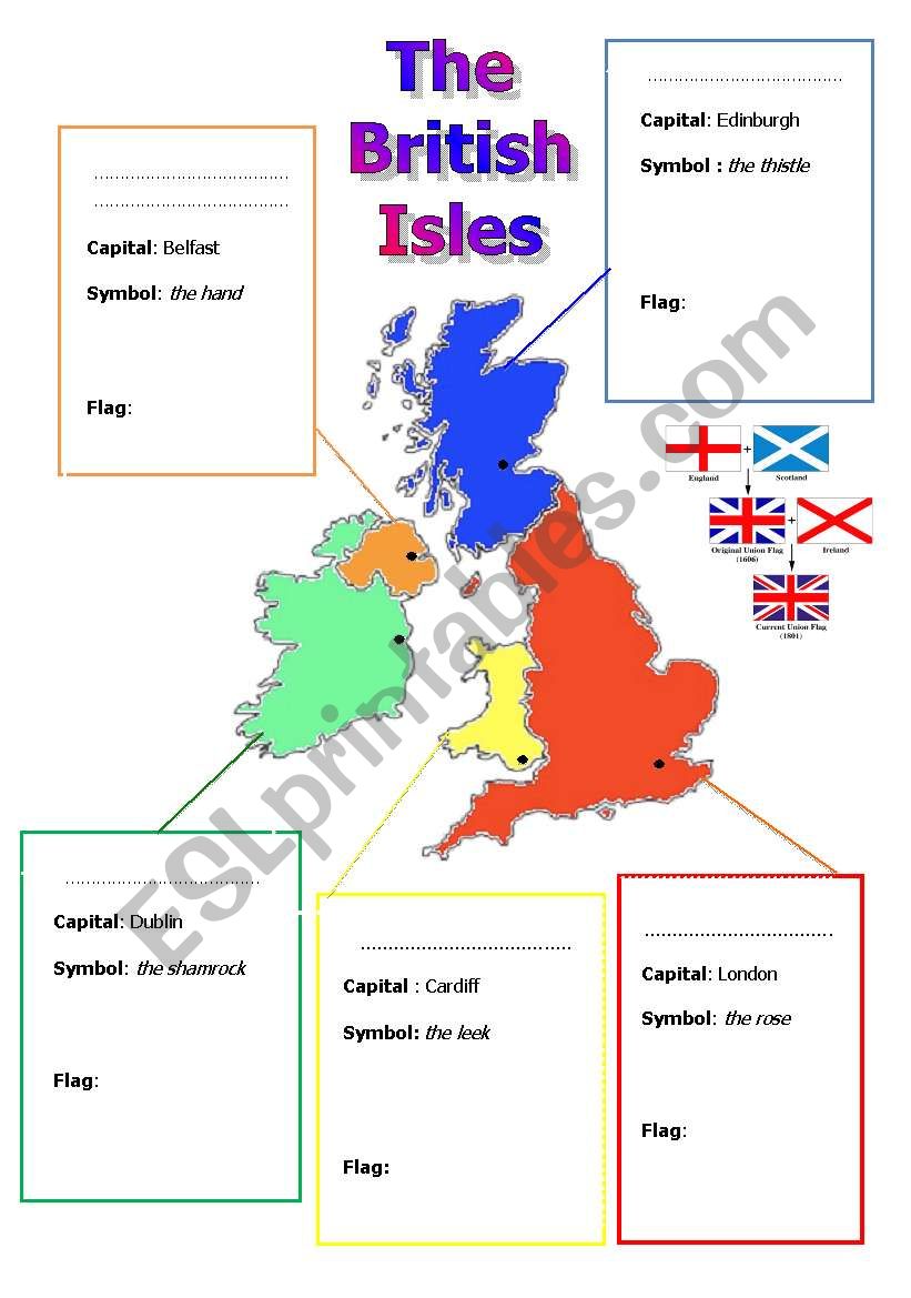 The British Isles worksheet