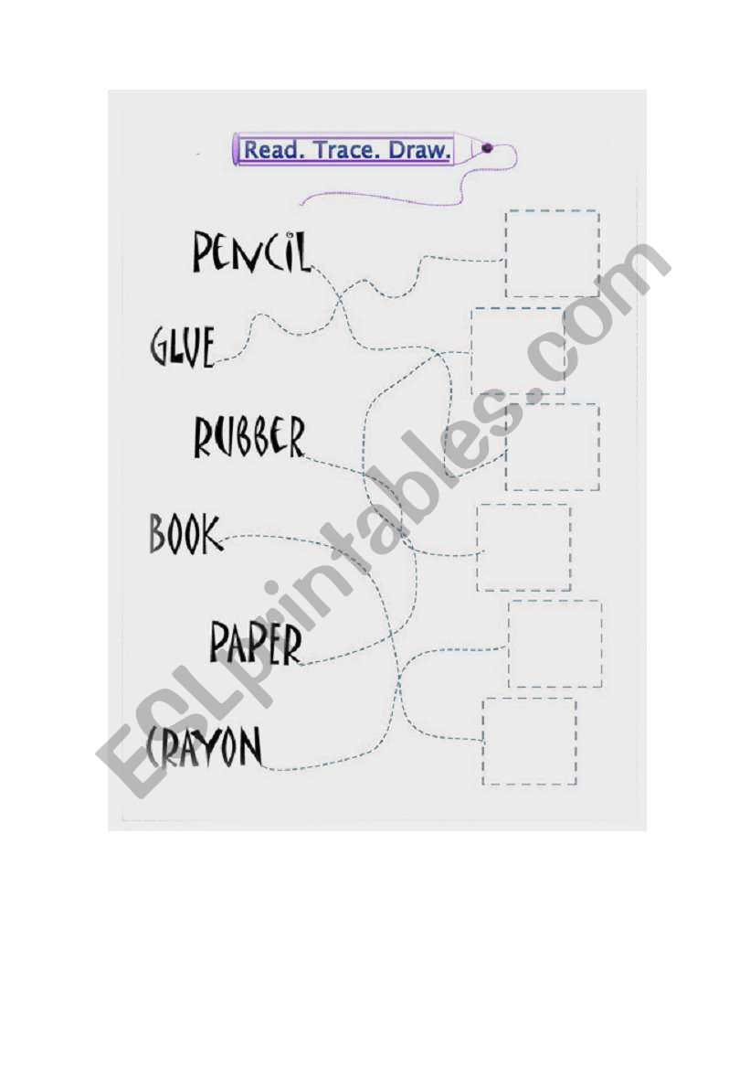 trace and draw worksheet
