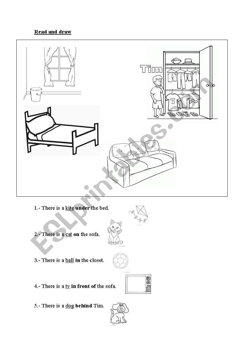 Read and draw worksheet