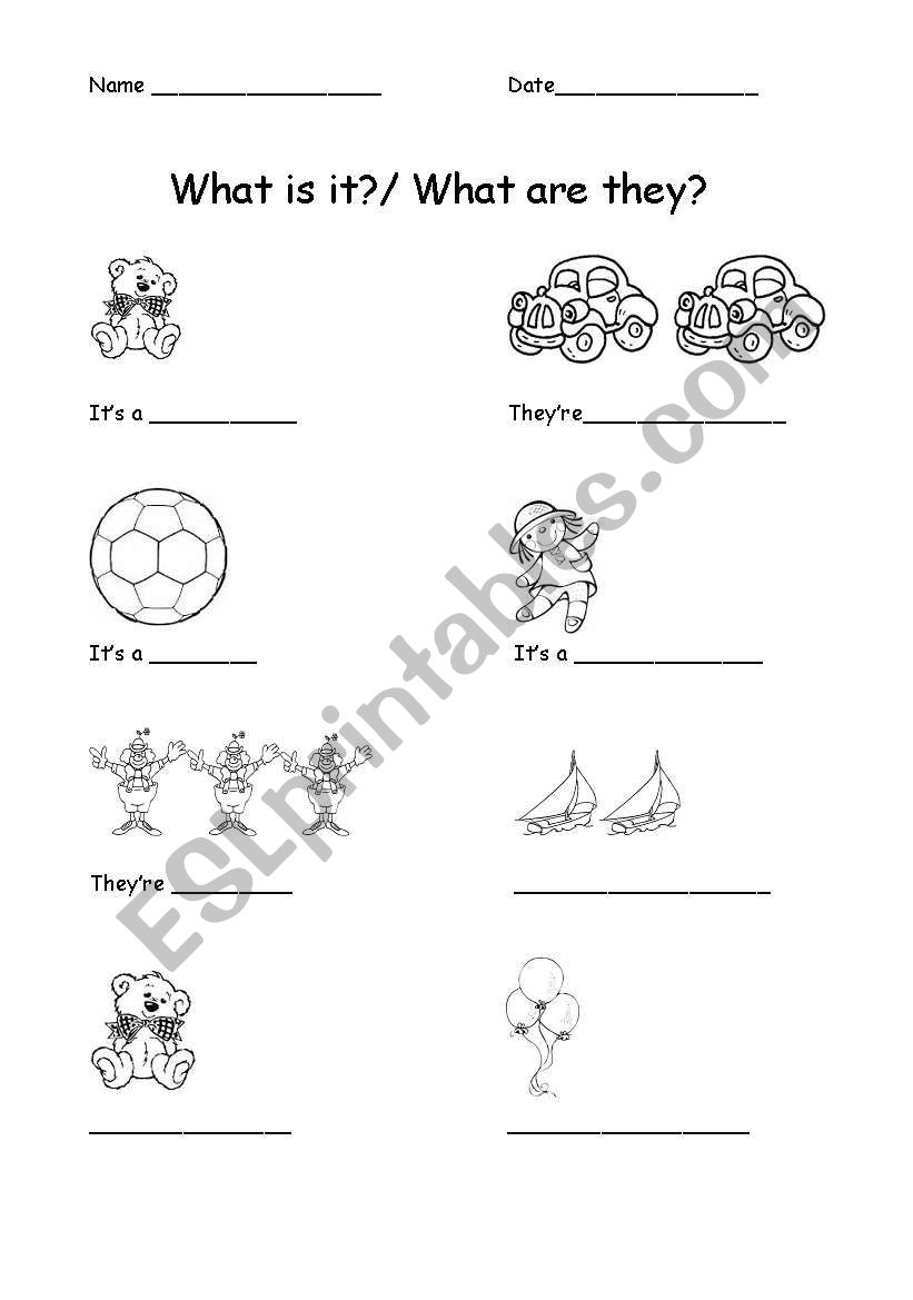 What is it? worksheet