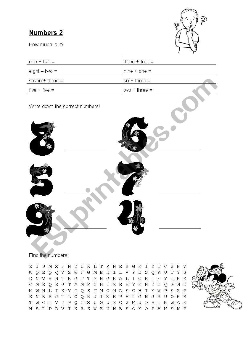 Numbers2 worksheet