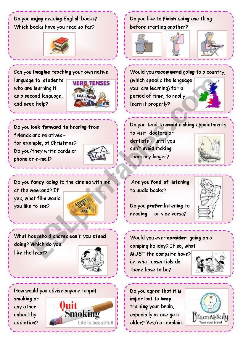 Converstation cards (2) Gerund