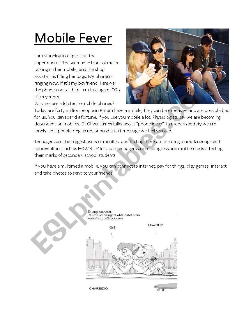 mobile fever worksheet
