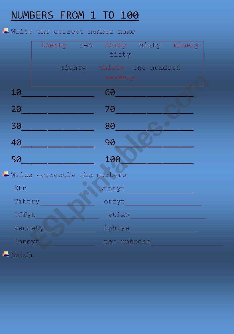 numbers-from-1-to-100-esl-worksheet-by-helena1210