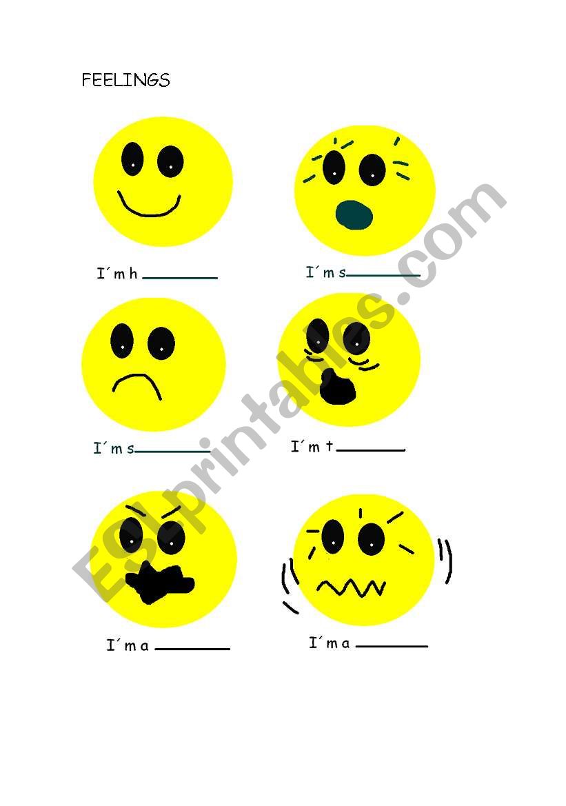 Feelings worksheet