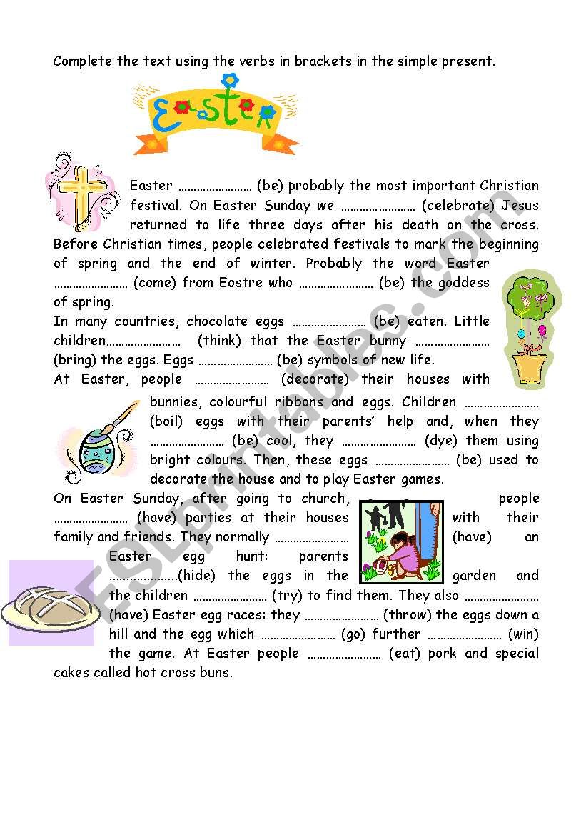 easter worksheet