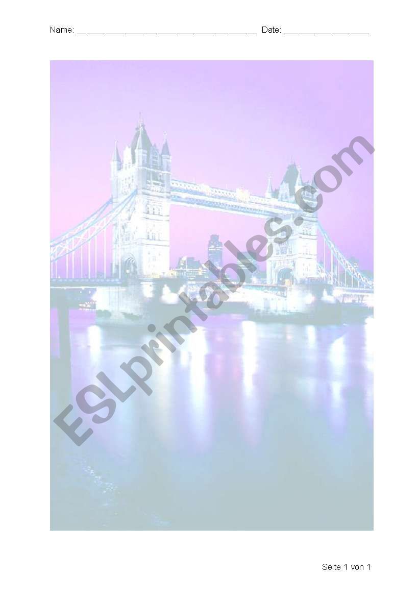 London Tower Bridge (background picture)
