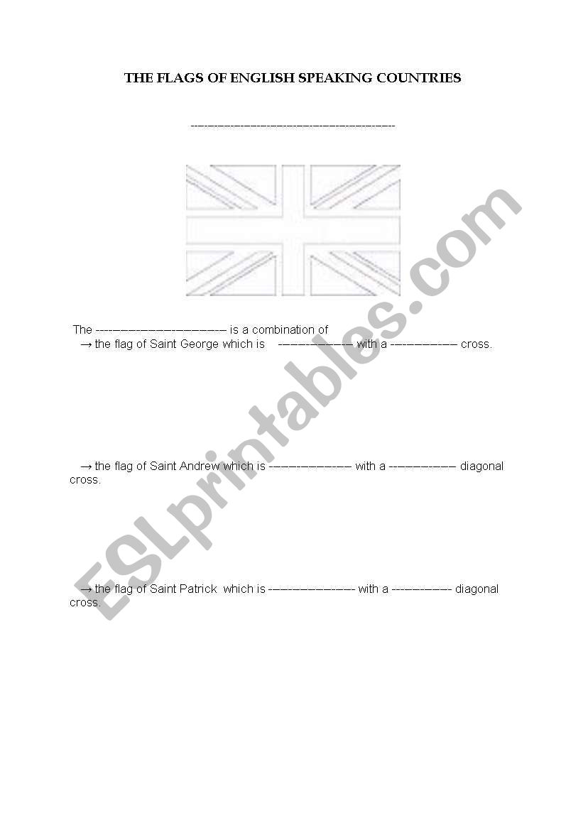 flags of the englih speaking countries