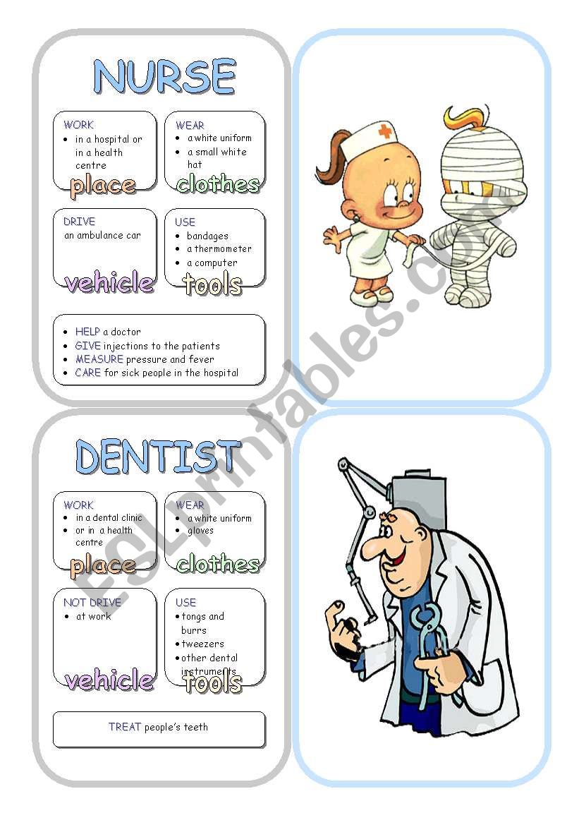 Job Cards - Set 6 worksheet