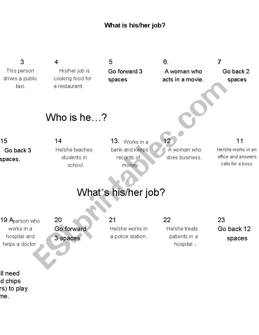 who is she /he? worksheet