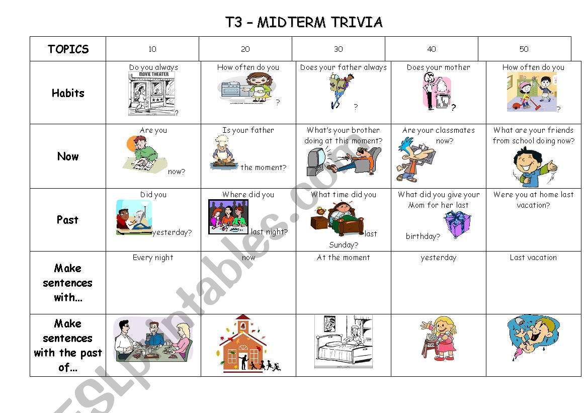 Trivia Series_2 worksheet