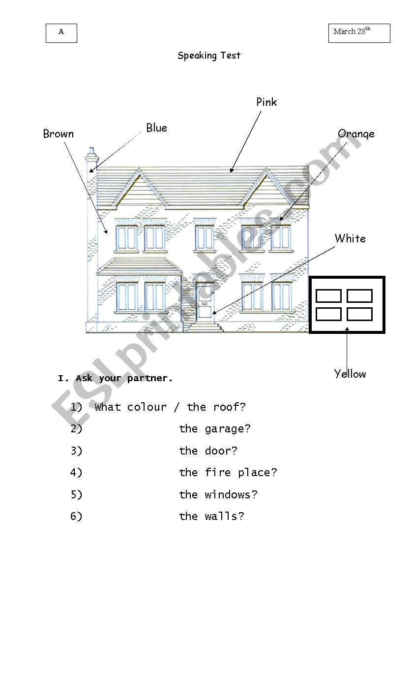 What colour is it? worksheet