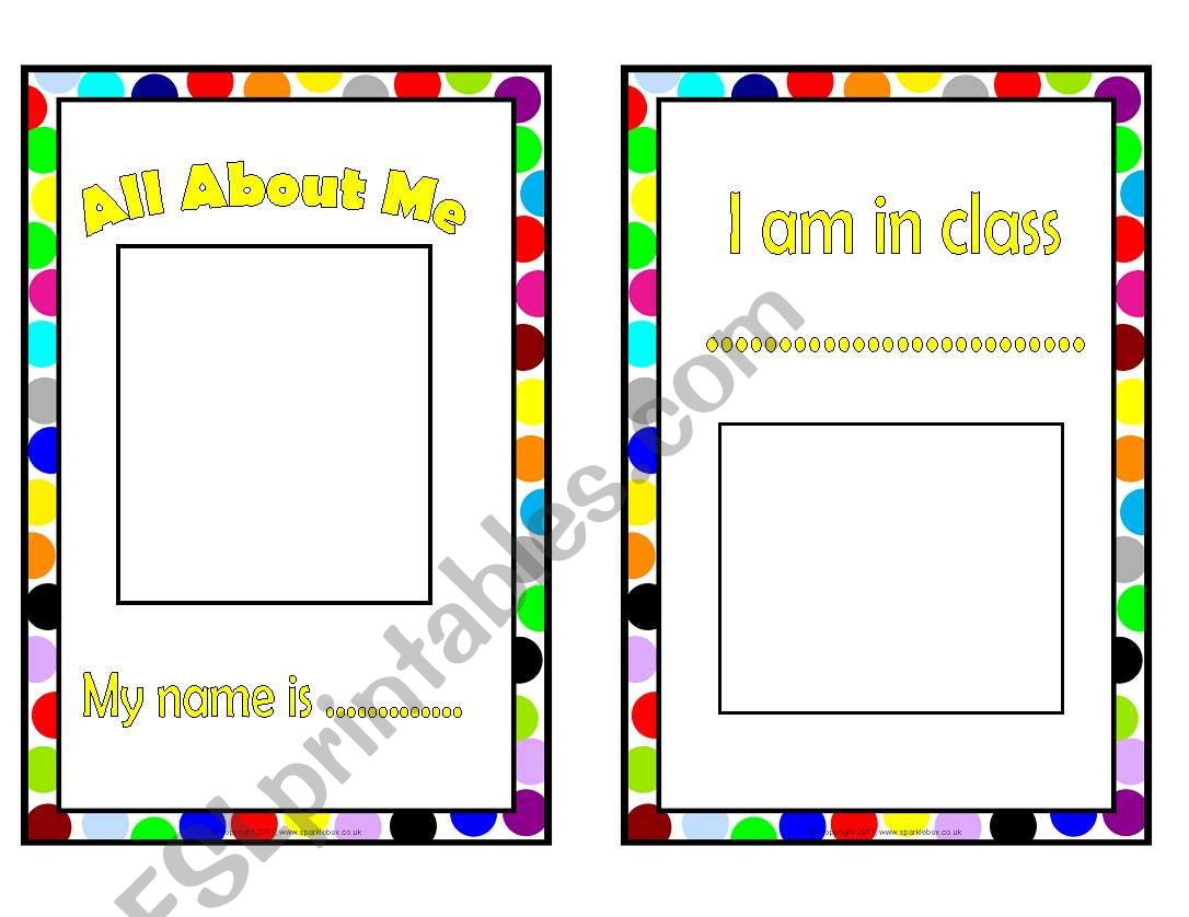 All about me worksheet