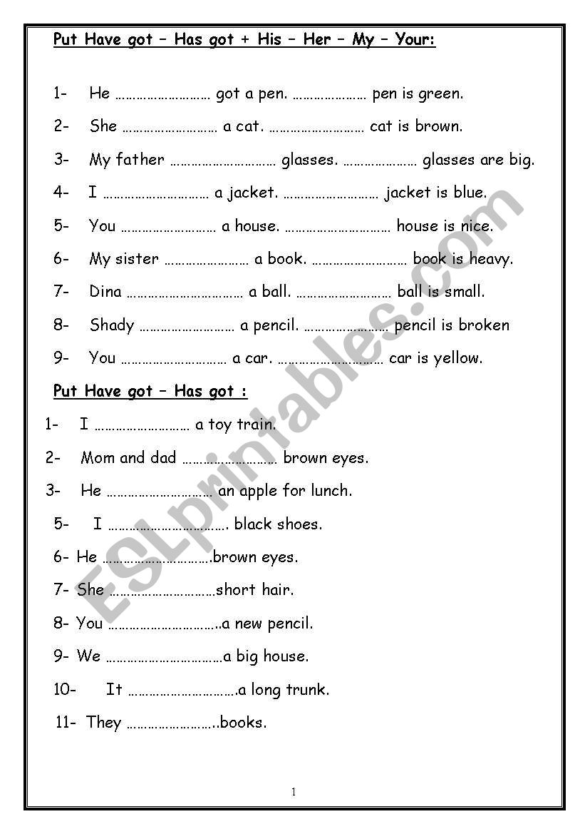 test worksheet